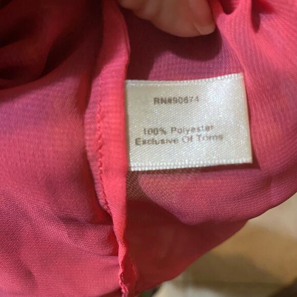 Boston Proper Beaded Long Sleeve Boho Blouse in Multicolor Leopard Print Small - Picture 5 of 9